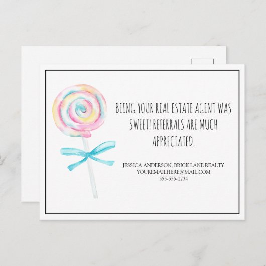 ラッピーポップ不動産紹介マーケティング ポストカード (正面/裏面)