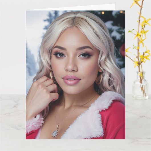 ラッピーX'MAS カード (黄色い花)