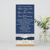 ラッフェイクプ、素朴なウェディングプログラム茶の長さ プログラム (スタンド正面)