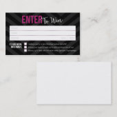ラッフルのチケット/ドアの入賞した名刺 名刺 (正面/裏面)