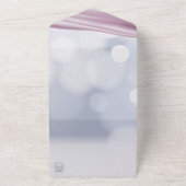 ラッフルズかわいい女の子と真珠のベビーシャワー オールインワン招待状 (外側)