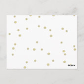 ラッフルチケットゴールデン紙吹雪 ポストカード (裏面)