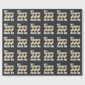 ラッフルチケットズセールスマントンブラ賭博社員 ラッピングペーパー (フラット)