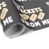 ラッフルチケットズセールスマントンブラ賭博社員 ラッピングペーパー (ロールコーナー)