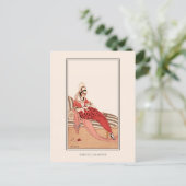 ラッフルドレスウェジェナーフランスの新しいファッション ポストカード (スタンド正面)