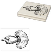 ラッフルフィンガーポインティングラバーアートスタンプ ラバースタンプ (押印)