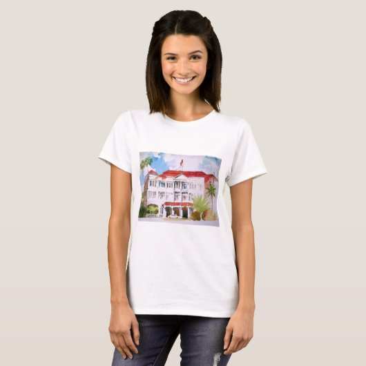 ラッフルホテル、シンガポール Tシャツ (正面フル)