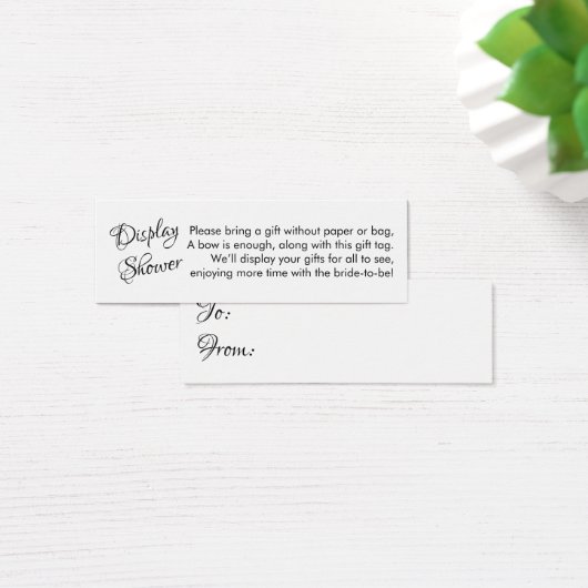 ラップかわいらしブライダルシャワーミニギフトカードなし (デスク)