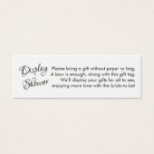 ラップかわいらしブライダルシャワーミニギフトカードなし (正面)