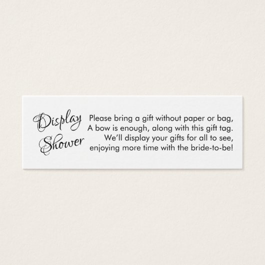 ラップかわいらしブライダルシャワーミニギフトカードなし (正面)