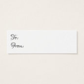 ラップかわいらしブライダルシャワーミニギフトカードなし (裏面)