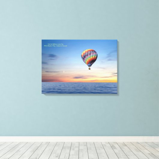 ラップされたキャンバスのホットエアバルーンのイメージ キャンバスプリント (インサイチュ (ウッドフロア))