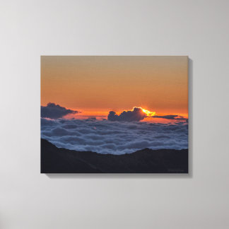 ラップされたキャンバス上のSunrise at Haleakala写真 キャンバスプリント
