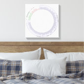 ラップされたキャンバス生命の系統樹グラフ キャンバスプリント (インサイチュ (寝室))