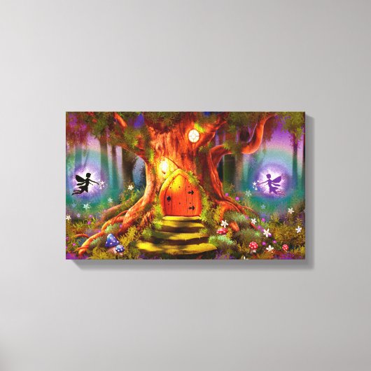 ラップされたキャンバス魔法ツリー キャンバスプリント (正面)