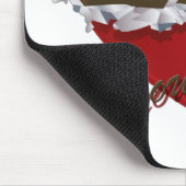 ラップされていないチョコレートハートがあなたを愛する マウスパッド (コーナー)