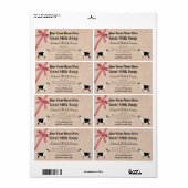 ラップとプレイドヤギのミルク石鹸ラベル – アルパイン ラベル (フルシート)