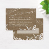 ラップにノーと言うブライダルシャワーギフトカード (デスク)