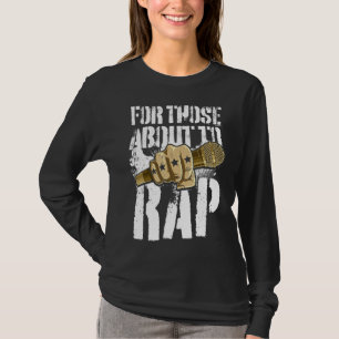 ~ラップのしようとしている人のための音楽ラッパーのラップのヒップホップ Tシャツ