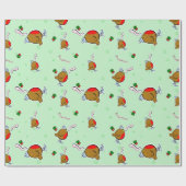 ラップのでラップのなロビンは包む覆いの覆いを…来ます ラッピングペーパー (フラット)