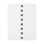 ラップのまわりに住所 シールクラシック、1" x 7.25インチ ラップアラウンド宛名ラベル (シート)