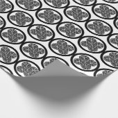 ラップを飾るエレガンス:浅野高の葉柄 ラッピングペーパー (角)