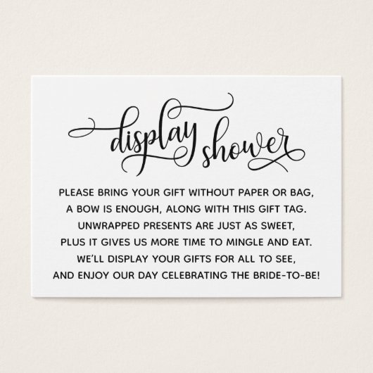 ラップエレガント表示なしブライダルシャワーギフトラベル (正面)