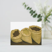 ラップサックのコーヒー豆 ポストカード (スタンド正面)