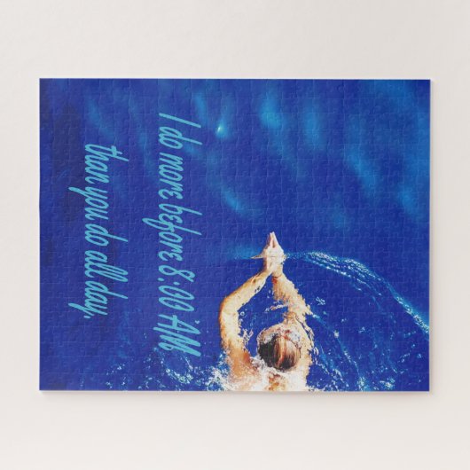 ラップスイミングチームやる気を起こさせる感動的 ジグソーパズル (横)