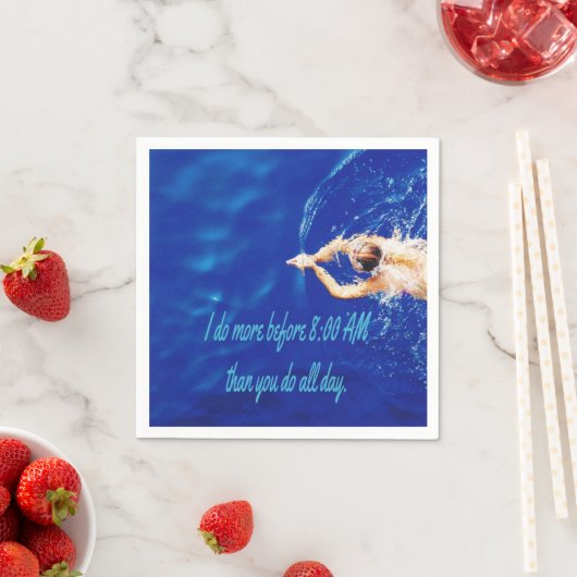 ラップスイミングチームやる気を起こさせる感動的 スタンダードカクテルナプキン (インサイチュ)