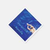 ラップスイミングチームやる気を起こさせる感動的 スタンダードカクテルナプキン (角)