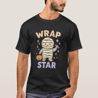 ラップスター・ミイラ・パステル・レトロ・ハロウィン・グルービー・オータム Tシャツ