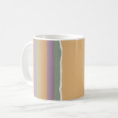 ラップストライプの紙 コーヒーマグカップ (正面左)