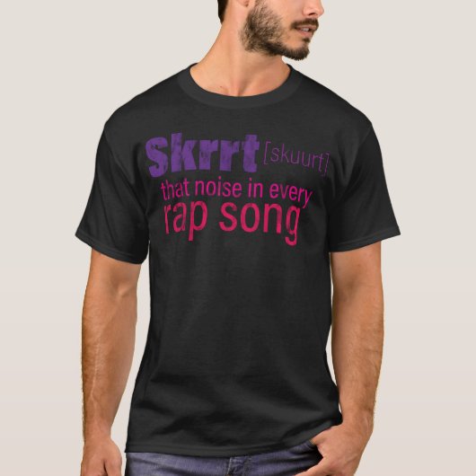 ラップソングに必ず出てくるあの音 女の子 Tシャツ (正面)