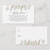 ラップディスプレイシャワーなし | Chic Wildflower エンクロージャーカード (正面/裏面)