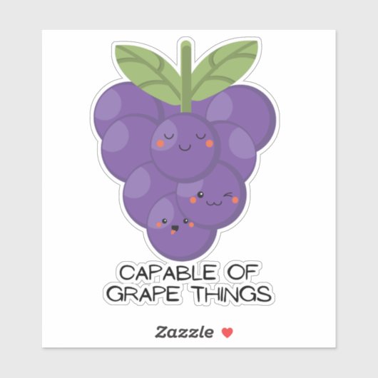 ラップトップおもしろい用フルーツパンプブドウかわいい シール (シート)