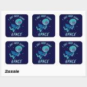 ラップトップで宇宙エイリアンが必要 スクエアシール (シート)