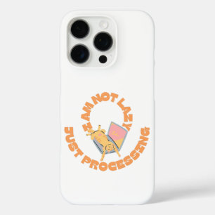 ラップトップで寝る猫の面白いデザイン iPhone 16 PROケース