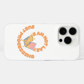 ラップトップで寝る猫の面白いデザイン Case-Mate iPhoneケース (裏面 (横))