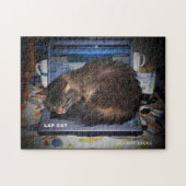 ラップトップで猫をラップするか、自分で作る ジグソーパズル (横)