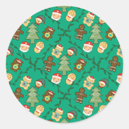 ラップトップとプランナーのデコレーションにぴったりなクリスマスホリデー ラウンドシール