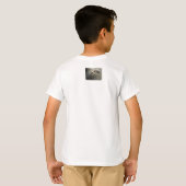 ラップトップのトカゲのTシャツ Tシャツ (裏面フル)