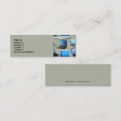 ラップトップのプロフィールカード スキニー名刺 (正面/裏面)