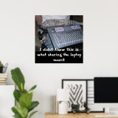 ラップトップの共有 ポスター (ホームオフィス)