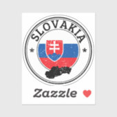 ラップトップの本のためのスロバキアのシールシール丸いフラグ… シール (シート)