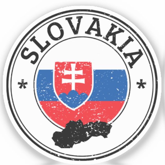 ラップトップの本のためのスロバキアのシールシール丸いフラグ… シール (正面)