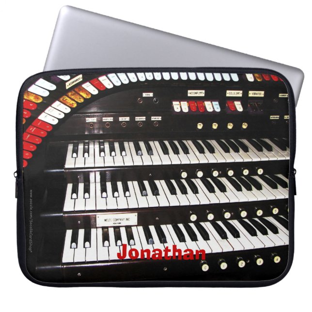 ラップトップコンピュータの袖旧式な器官のキーボード ラップトップスリーブ (正面)