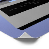 ラップトップコンピュータ世界地図プリントポスター ポスター (角)