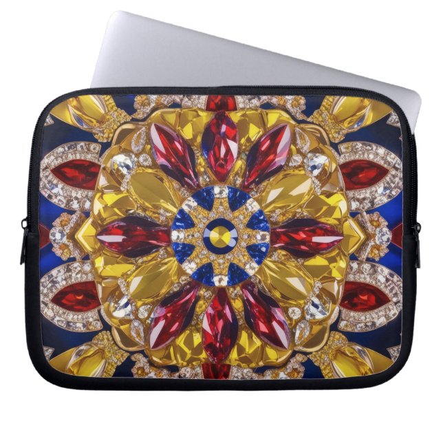 ラップトップスリーブとコロンビア色デザイン ラップトップスリーブ (正面)