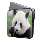 ラップトップスリーブ写真ジャイアントパンダ、動物。 ラップトップスリーブ (正面左)